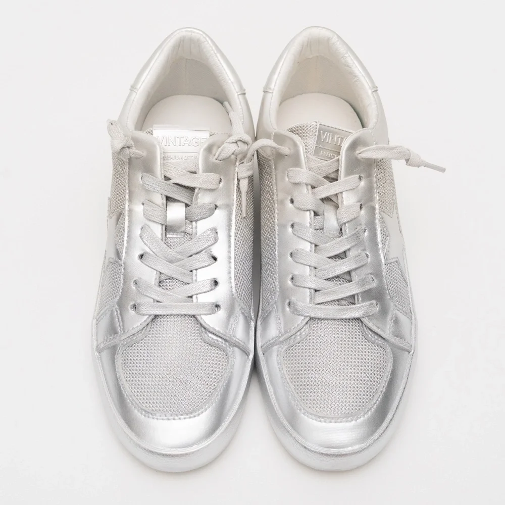 Vintage Havana Dynamic Silver‎ Sneakers Size 10 - Picture 7 of 9